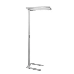 Staande lamp DEVAN vierkant, schakelbaar LED IP20, zilver