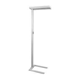 Staande lamp MIKOL vierkant, indirect, schakelbaar LED IP20, zilver