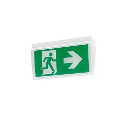 Noodverlichting EKW eenzijdig, tweezijdig IP54, wit