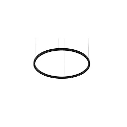 pendant luminaire DEVON Ø 120CM for VDU workstation, Matter controllable IP20, powder coated, black matt dimmable