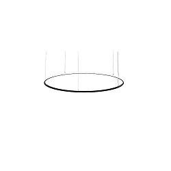 Pendelarmatuur ANDROS OUT Ø 180CM DALI aanstuurbaar IP20, gepoedercoat, zwart mat dimbaar