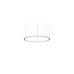 Pendelarmatuur ANDROS IN/OUT Ø 120CM Matter bestuurbaar IP20, gepoedercoat, zwart mat dimbaar
