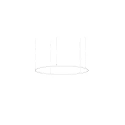 Pendelarmatuur ANDROS IN/OUT Ø 180CM Matter bestuurbaar IP20, gepoedercoat, wit mat dimbaar