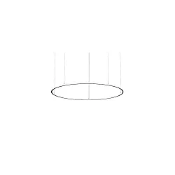 Pendelarmatuur ANDROS IN/OUT Ø 180CM Matter bestuurbaar IP20, gepoedercoat, zwart mat dimbaar