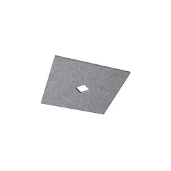 akoestisch element SILENTIUM (SMOOTH) 89.5CM hoekig, symmetrisch, grijs