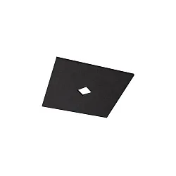 akoestisch element SILENTIUM (SMOOTH) 89.5CM hoekig, symmetrisch, zwart
