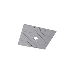 akoestisch element SILENTIUM (STRUCTURE) 89.5CM hoekig, symmetrisch, lichtgrijs