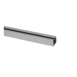 3-fasige geleiderail, 200cm aluminium geëloxeerd