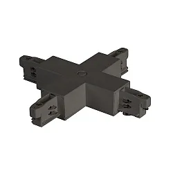 3-fase X-connector, zwart