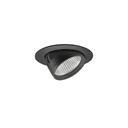 Plafondinbouwarmatuur ARTEMIS MINI rond, direct IP20, zwart dimbaar