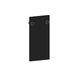 end piece PEPA HIGH closed, black