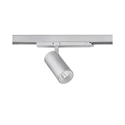 3-fase spot TRAXX MINI rond, roteerbaar IP20, zilver dimbaar