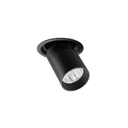 Plafondinbouwarmatuur TRAXX MINI draaibaar, roteerbaar, direct IP20, zwart dimbaar