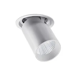 Spot TRAXX MAXI rond, draaibaar, roteerbaar, schakelbaar LED IP20, zilver 