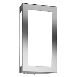 Outdoor wall luminaire AQUA LONG, stainless steel, IP44, E27