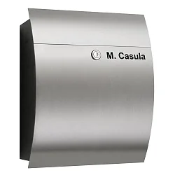 Engraving for post box from stainless steel (Art-Nr. CMD-47)
