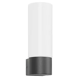 Wandarmatuur voor buitenshuis AQUA WALL cilindrisch E27 IP44, antraciet