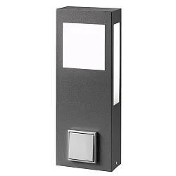 Staande armatuur voor buiten AQUA PAULO 40CM POWER hoekig, plat, met stopcontact 2G11 IP44, antraciet 