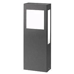 Staande armatuur voor buiten AQUA PAULO 40CM hoekig, plat 2G11 IP44, antraciet dimbaar