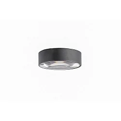 outdoor ceiling luminaire down, with lens optics IP65, anthracite