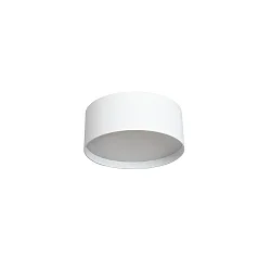 Plafondarmatuur voor buiten Ø 12CM rond, CCT Switch, met diffuser IP44, gepoedercoat, wit