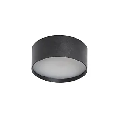 Plafondarmatuur voor buiten Ø 15CM rond, CCT Switch, met diffuser IP44, antraciet 