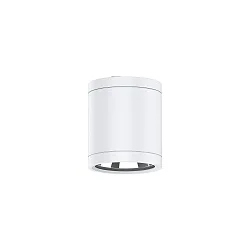 Plafondarmatuur voor buiten Ø 9CM CLEAR rond, CCT Switch IP65, gepoedercoat, wit