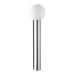Staande armatuur voor buiten AQUA BALL groot, rond, baalvormig E27 IP44, rvs geborsteld