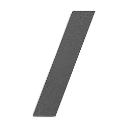 House number extension /, height 25cm, anthracite