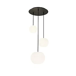 Pendelarmatuur ACAI 16|21|26 3-vlams, rond E27 IP20, mat, opaalwit dimbaar
