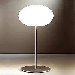 Tafelarmatuur AIH dimbaar E27 IP20, aluminium geborsteld, glanzend, wit dimbaar