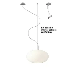 Pendant luminaire AIH, E27, IP20, white glossy