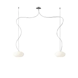 Pendant luminaire AIH, 2x G9, IP20, white glossy
