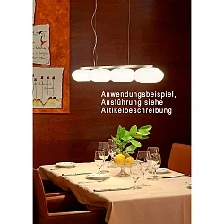 Pendant luminaire AIH MULTI, 3x G9, IP20, white glossy