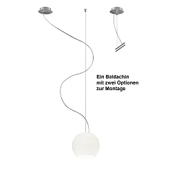 Pendant luminaire BALL, E27, IP20, opal white matt