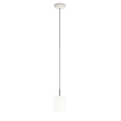 Pendelarmatuur MUREA E27 IP20, mat, opaalwit dimbaar