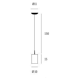 Pendelarmatuur TUBE XL E27 IP20, mat, opaalwit dimbaar