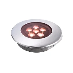 Vloerinbouwarmatuur FLAT 150 RGB RGB, toegankelijk, symmetrisch IP67, rvs dimbaar