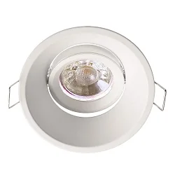 Recessed ceiling ring ARKTUR, ROUND, 12V DC, GU5.3 / MR16, max. 50W, 30° tiltable