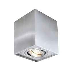 Kapego ceiling luminaire, Dato, 220-240V AC / 50-60Hz, GU10, 50W, aluminum, brushed silver