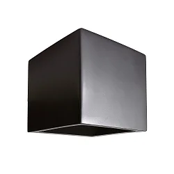 Wandarmatuur CUBE up down, cubusvorm G9 IP20, zwart dimbaar