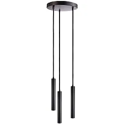 Pendelarmatuur SLIM DIM 3-vlams, rond, UGR < 19 IP20, gitzwart dimbaar