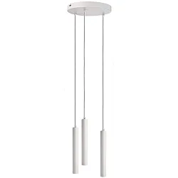 Pendelarmatuur SLIM DIM 3-vlams, rond, UGR < 19 IP20, verkeerswit dimbaar