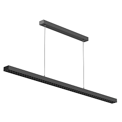 Pendelarmatuur OFFICE THREE PRO UP AND DOWN DALI aanstuurbaar, direct / indirect IP20, mat, gitzwart dimbaar