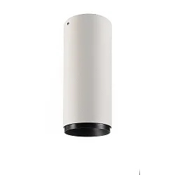 Downlight LUCEA 10 stijf, opbouwversie, CCT Switch IP20, transparant, verkeerswit dimbaar