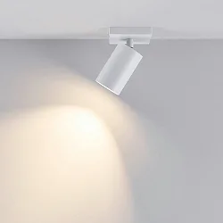 Plafondarmatuur CAN TILT SQUARE 11CM 1-vlams, hoekig, cardanisch draaien GU10 IP20, wit