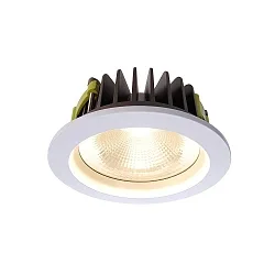 Plafondinbouwarmatuur COB 170 rond, spanningsconstante IP20, wit