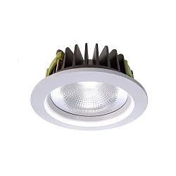 Plafondinbouwarmatuur COB 170 rond, spanningsconstante IP20, wit