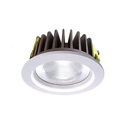 Plafondinbouwarmatuur COB 210 rond, spanningsconstante IP20, wit