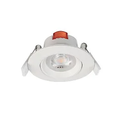 Downlight SMD-68-230V-ROUND draaibaar, ingebouwde versie IP20, verkeerswit dimbaar